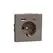 Розетка ж/к (16А) и USB A+C (3A) Merten D-Life, Мокко
