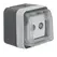 Розетка антена, 2 виходи, окрема, IP55, сірий, W.1