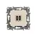 Розетка з двома USB-роз'ємами тип C + тип C 240V/5V 3000мА Legrand Etika 672335, колір слонова кістка