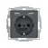 Розетка із з/к 16А/250В + 2хUSB/2.4A, антрацит S.1