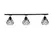 Трековий світильник на три плафони стельовий Track-3 Bevel TL165-1000-3 Black Atmolight