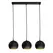 Люстра (світильник підвісний) Bowl С150-450-3 Black/Gold Atmolight
