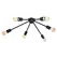Люстра (світильник стельовий) Attic X-6 C280/370 Black Atmolight