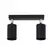 Світильник стельовий (спот) Chime GU10 L90-2 Black Atmolight