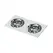 Точечный светильник Azzardo Hugo 2 Downlight GM2203 WH (AZ1739), без вставки