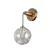 Бра Italux WL-54456-1-HB-AMB Perlos G9 1x5W IP20 Brass