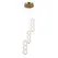 Люстра Italux PND-34362-9-HBR-OPAL Ganti Led 9x20W 3000K 2170Lm IP20 Gold