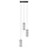 Підвісна люстра CALLY LED DIM ZumaLine MD3147-3A-3GT