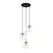 Люстра Italux PND-58867-3S-BK-BRO Sarpo E27 3x40W IP20