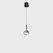 SOL MINI P, D75mm, H135mm, 7W LED, 24º, 3000K, IP20, чорний/латунь (03.7530.7.930.BK/BR)