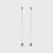 SNAKE suspension kit (2psc include), L 1500mm, d12mm, латунь/чорний