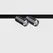 Прожектор IN_LINE TUB S A 60 X2, D30mm, H60mm, L211mm, CREE LED 2x4.5W, 3000K, 2x430Lm, 36°, CRI>90, 48V, 2-х групний, Вкл./Викл., IP20, діамантово-чорний/чорний