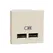 Розетка USB, 2-місна, 5 В/2100 мА, Unica New бежевий