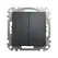 Вимикач 2-кл SE Sedna Design SDD114105 чорний