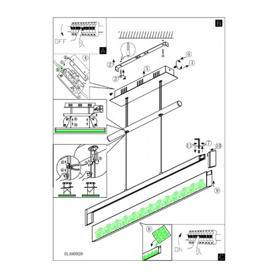 Люстра EGLO CARDITO 90928, зображення 2
