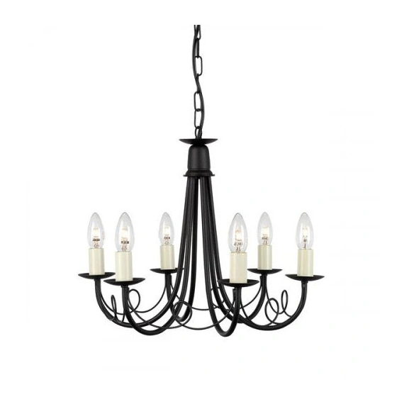 Люстра Elstead Minster MN6 BLACK