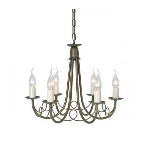 Люстра Elstead Minster MN6 BLK/GOLD