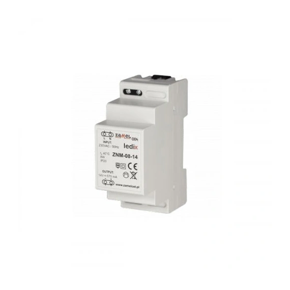Модульний блок живлення Ledix ZNM-08-14 на DIN-рейку 14V DC/8W