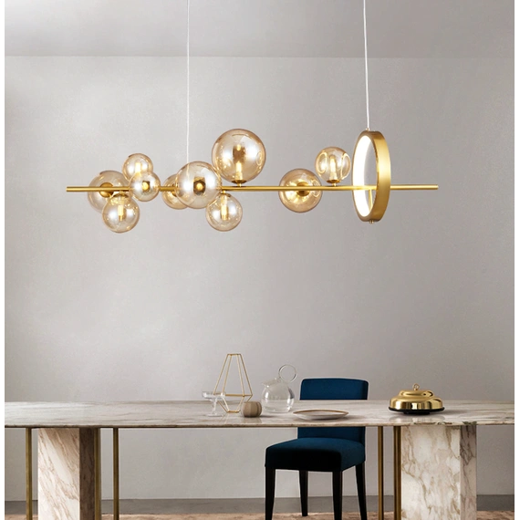 Серия люстр Modo Bubbles Ambre Gold Long
