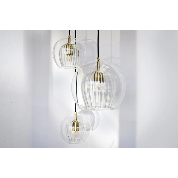 Однолампові підвісні люстри Pleated Crystal