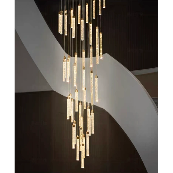 Тросовая серия люстр Tube Led Long Lamp