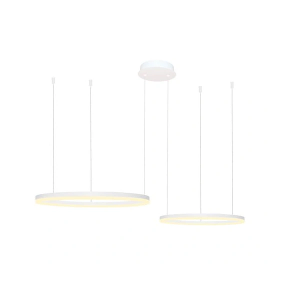 Підвісний світильник AZzardo HALO PENDANT 80+60 CCT BLUETOOTH WH + REMOTE CONTROL AZ4977