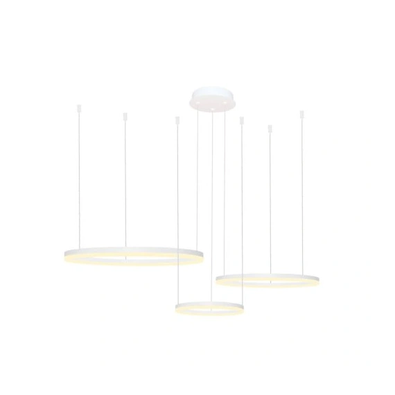 Подвесной светильник AZzardo HALO PENDANT 80+60+40 CCT BLUETOOTH WH + REMOTE CONTROL AZ4971