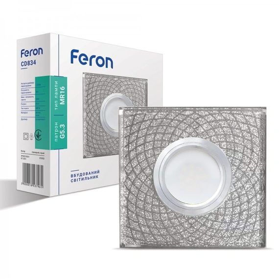 Встраиваемый светильник Feron CD834 с LED подсветкой 01853