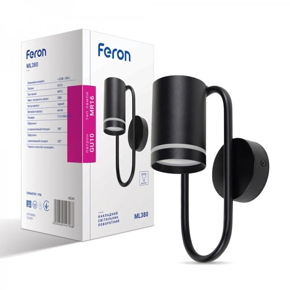 Накладной светильник Feron ML380 черный | 40244