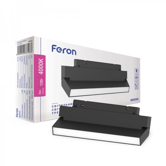 Магнитный трековый светильник Feron MGN306 12W 4000К | 40263