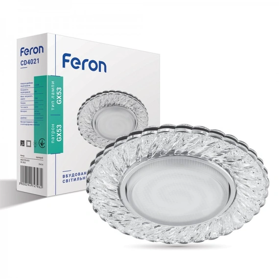 Встраиваемый светильник Feron CD4021 с LED подсветкой 29474