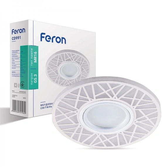 Встраиваемый светильник Feron CD991 с LED подсветкой 32675