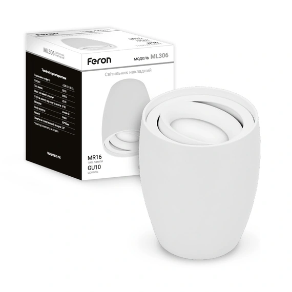 Накладной светильник Feron ML306 белый 40099