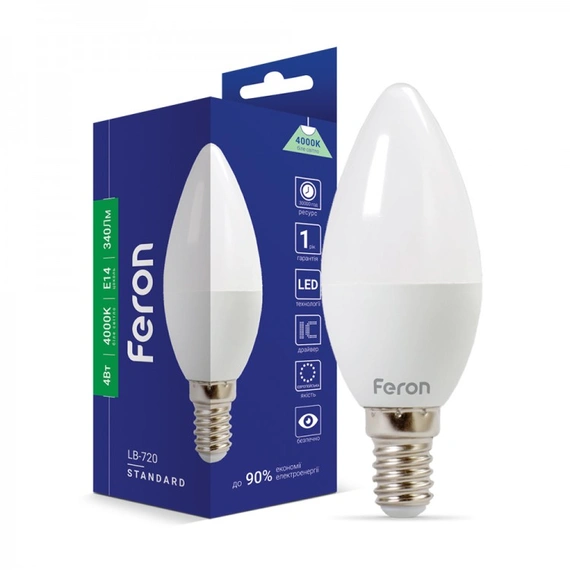 Светодиодная лампа Feron LB-720 4Вт E14 4000K 25644