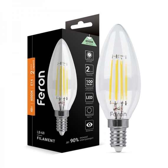 Светодиодная лампа Feron LB-68 4Вт E14 4000K 25652