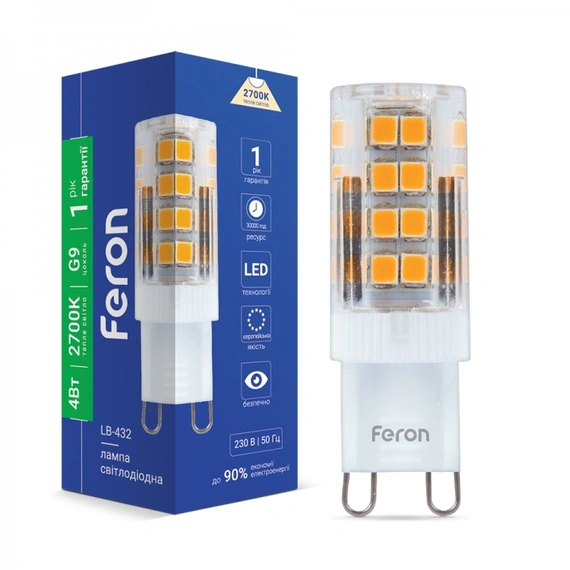 Светодиодная лампа Feron LB-432 4Вт G9 2700K 25769