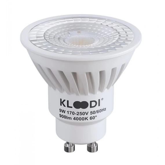 Лампа LED GU10 9W 4000К 900Lm KLOODI KDGU10-9WSMD 4K 60D