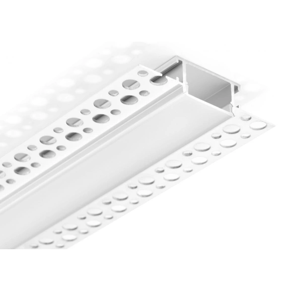 LED профіль врізний під шпаклівку з розсіювачем PC, 3м KLOODI KLP2110TR 3