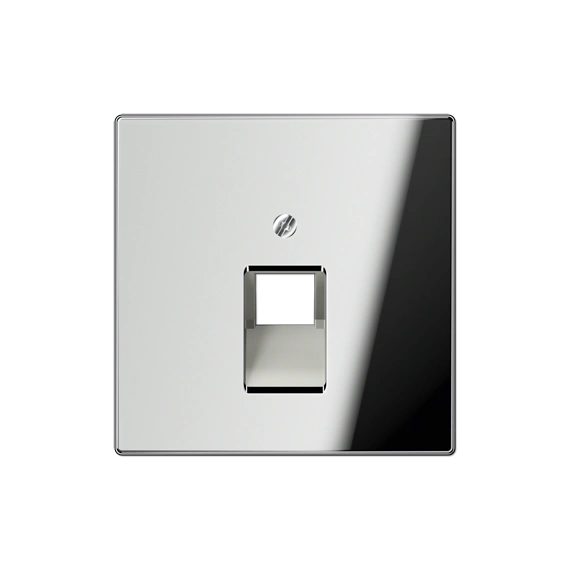 Панель розетки TF/PC 1-я JUNG GCR2969-1UA Блискучий хром