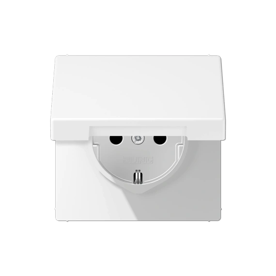 Розетка с крышкой JUNG LS1520BFKLWWM белоснежно матовый