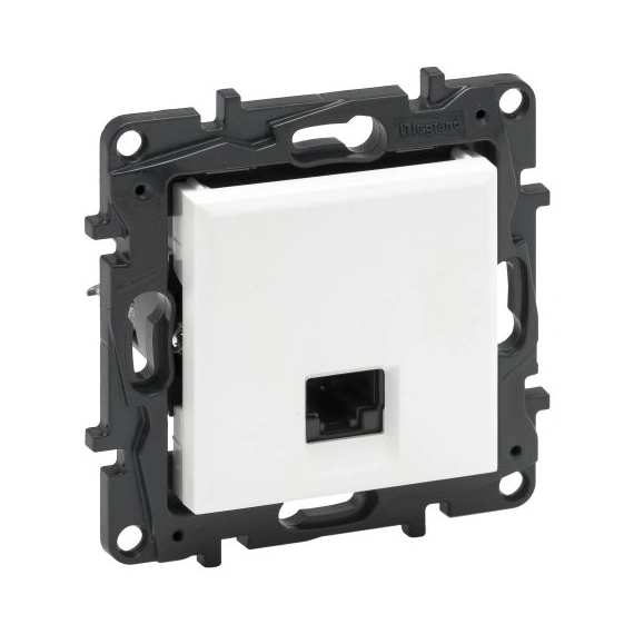 Розетка комп'ютерна RJ45 CAT5e UTP Legrand NILOE STEP 863159 колір білий