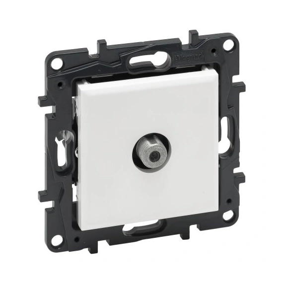 Розетка TV тип F "зірка" Legrand NILOE STEP 863175 колір білий