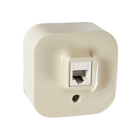 Комп'ютерна розетка PC-1 Forix™ 782454, колір слонова кістка