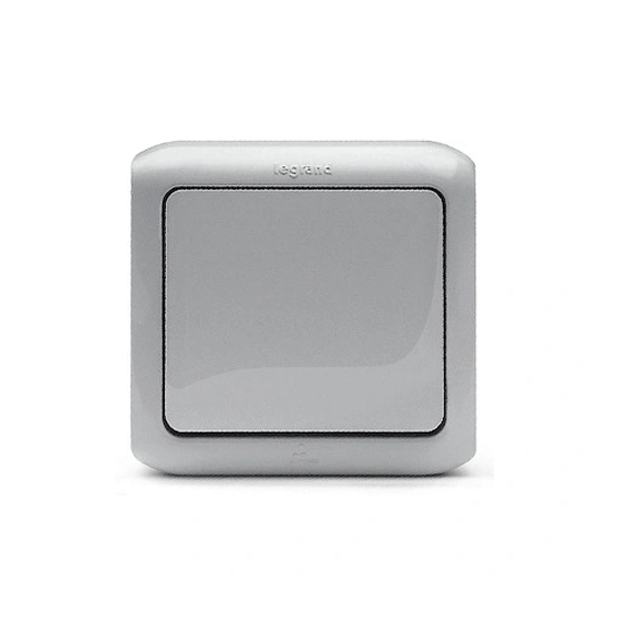 Вимикач накладний 1-клавішний IP44, Forix™ 782380, колір сірий