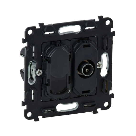Механизм розетки TV+RJ45 6cat. UTP, in&Matic