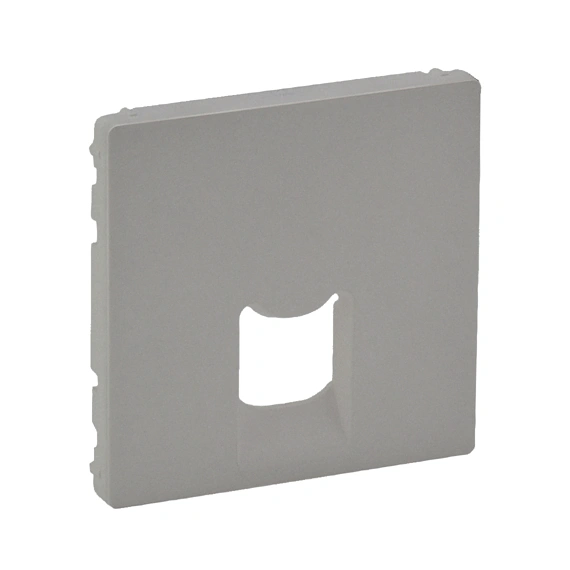 Лицьова панель для розетки RJ45/RJ11, Valena Life, колір алюміній