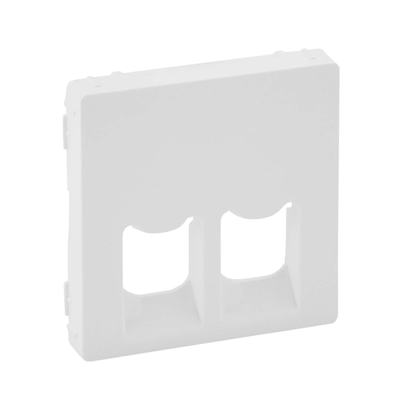 Лицьова панель для розетки RJ45+RJ11, Valena Life, колір білий