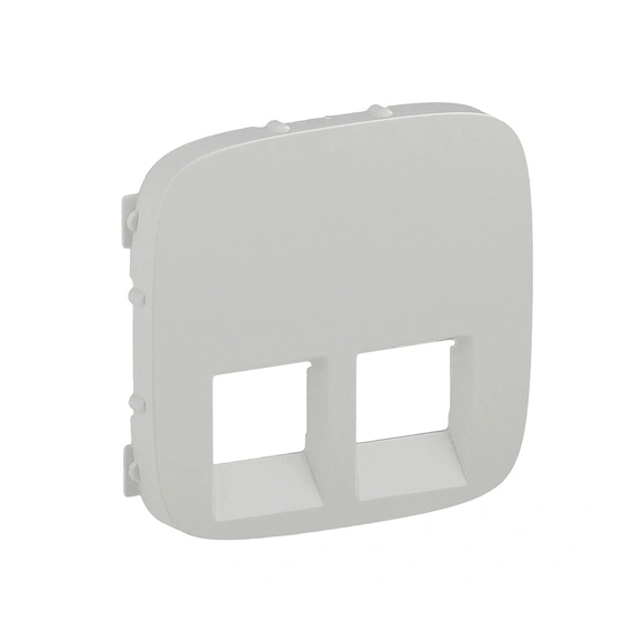 Лицьова панель для розетки 2x RJ45, Valena Allure, колір білий