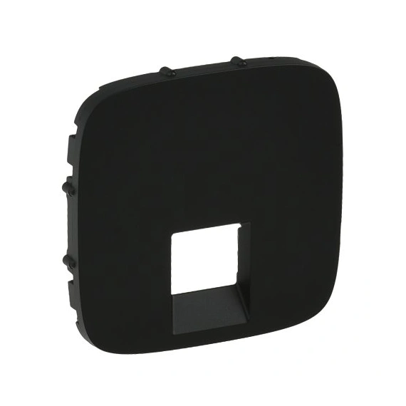 Лицьова панель для розетки RJ45/RJ11, Valena Allure, колір антрацит