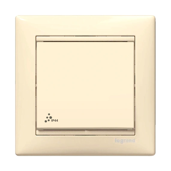 Выключатель 1-клавишный IP-44 Legrand Valena 774101, цвет слоновая кость